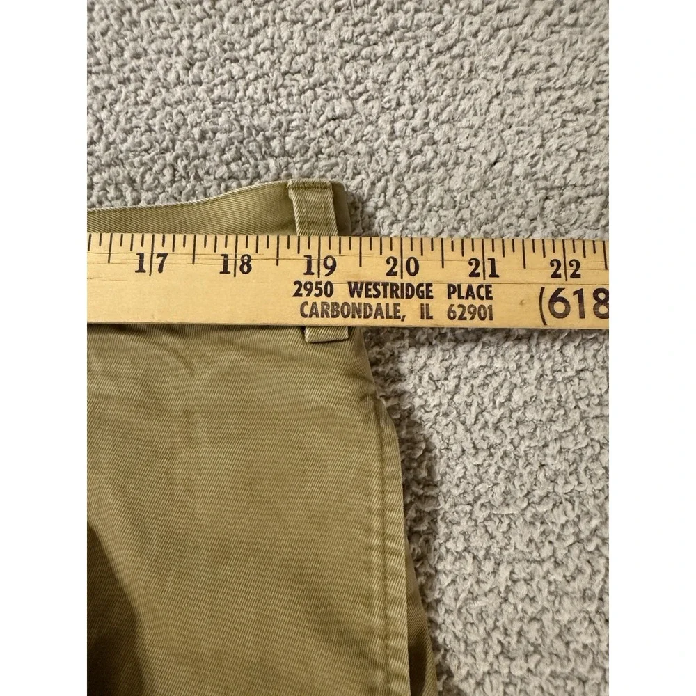 Vintage Orvis Men's Tan Pleated Khaki Heavy Cotton Pants Slacks Size 42